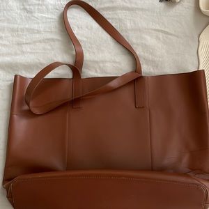 Everlane camel tan market tote gently used